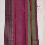 Magenta Cotton Saree 1